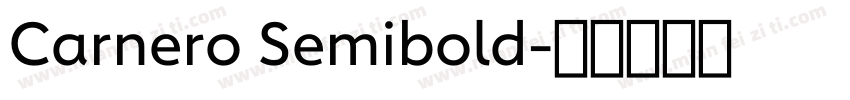 Carnero Semibold字体转换
